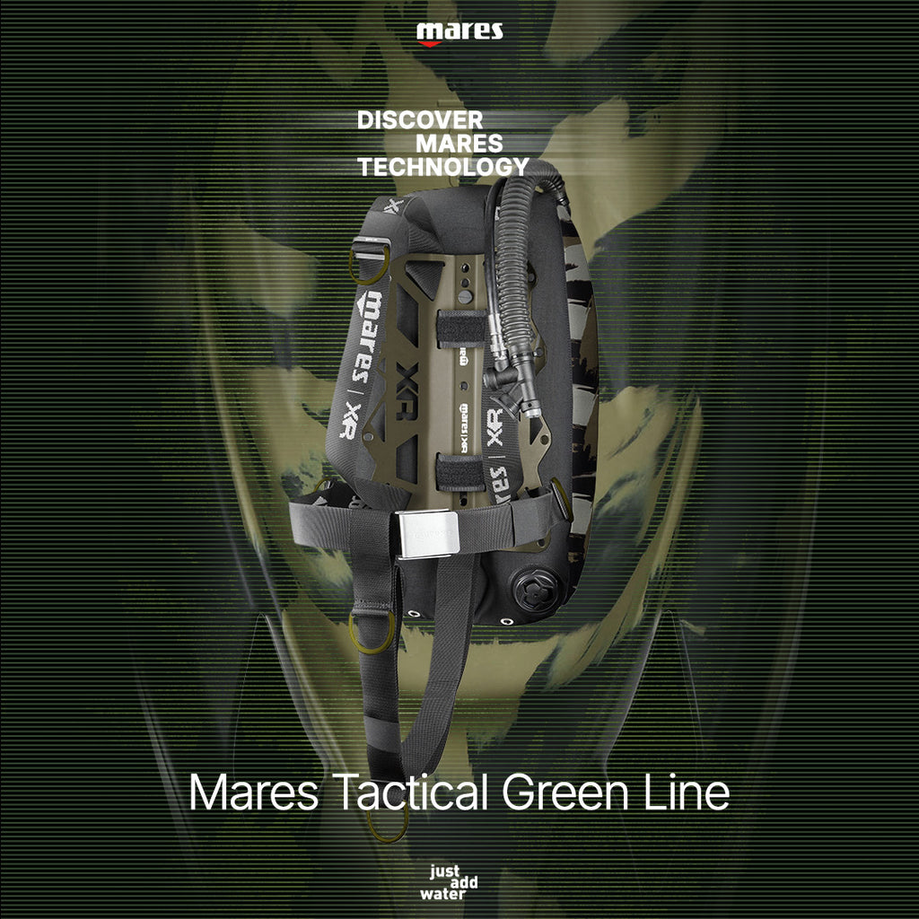 Mares Tactical Green Single B.M. Set - XR Line