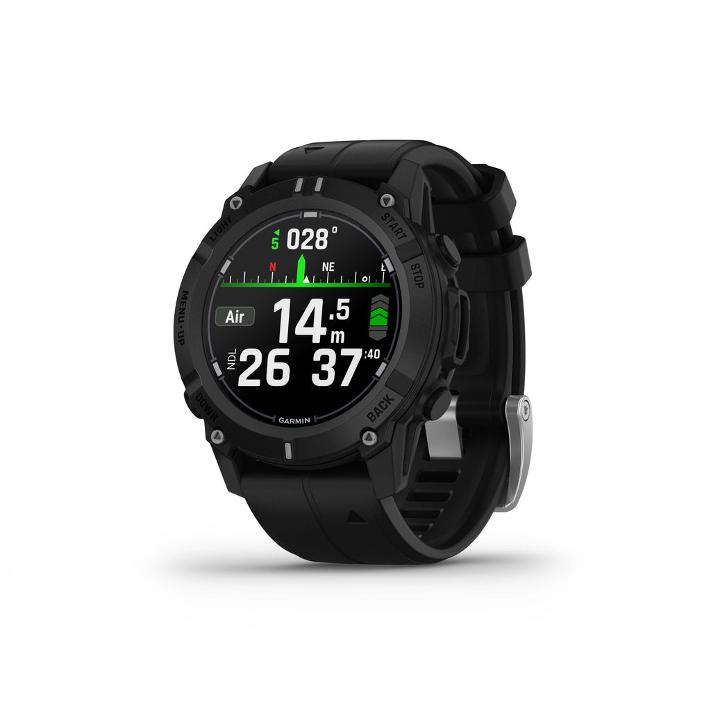 Garmin Descent™ G2 dive computer, Black with Black Band