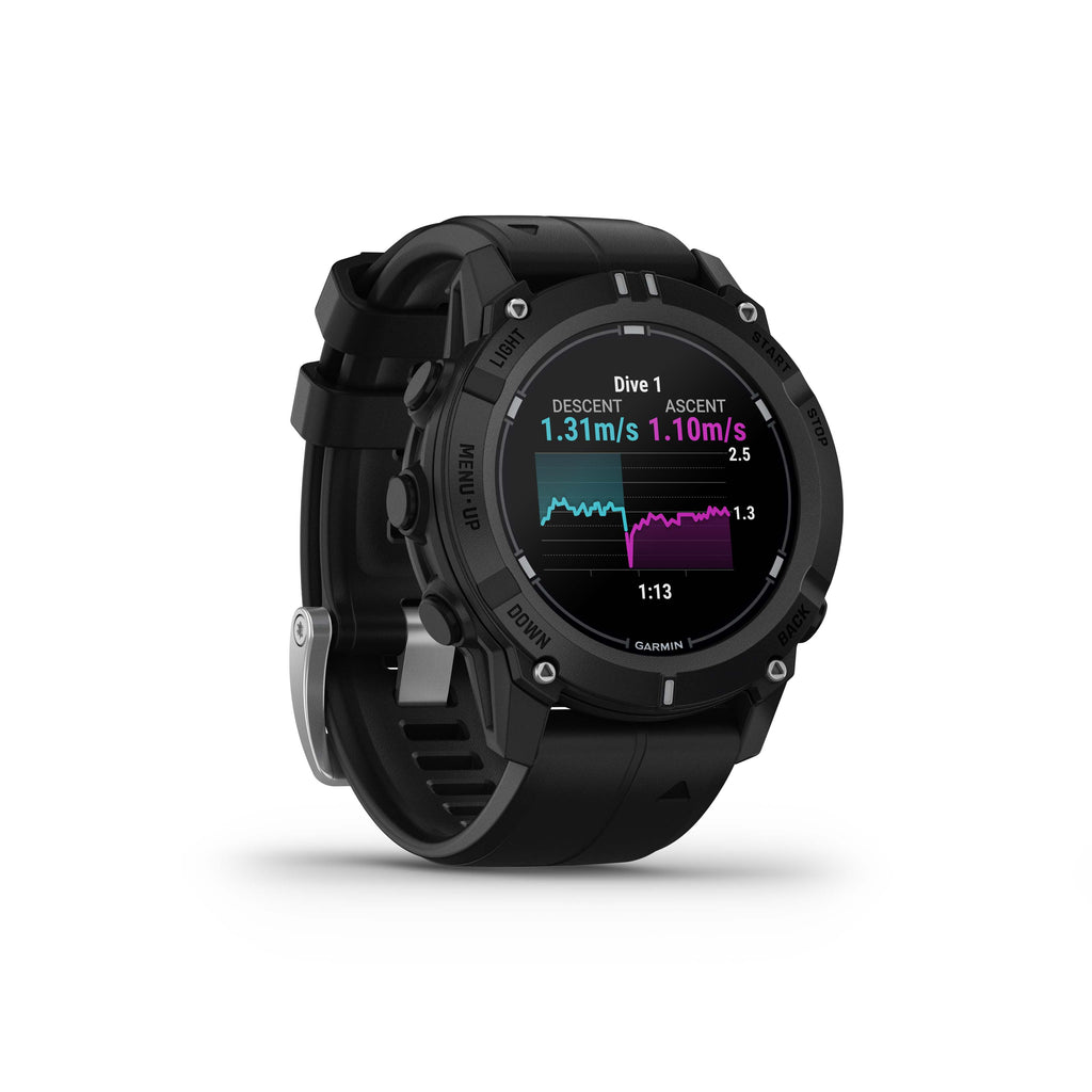 Garmin Descent™ G2 dive computer, Black with Black Band