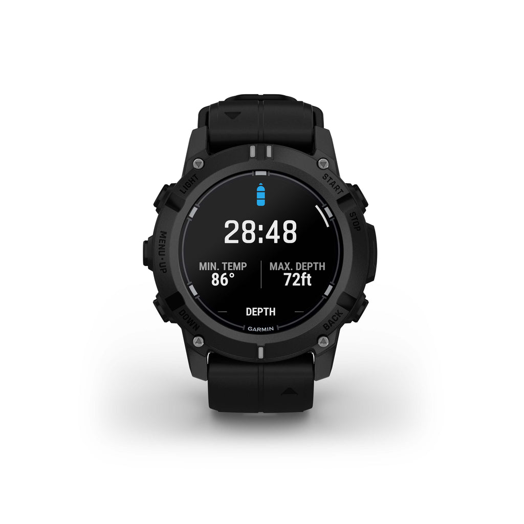 Garmin Descent™ G2 dive computer, Black with Black Band