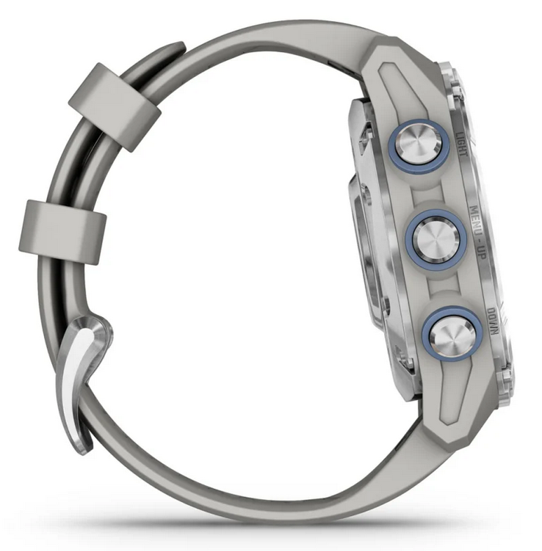 Descent™ Mk3 - 43mm  Stainless steel with fog grey silicone band - in stock now!
