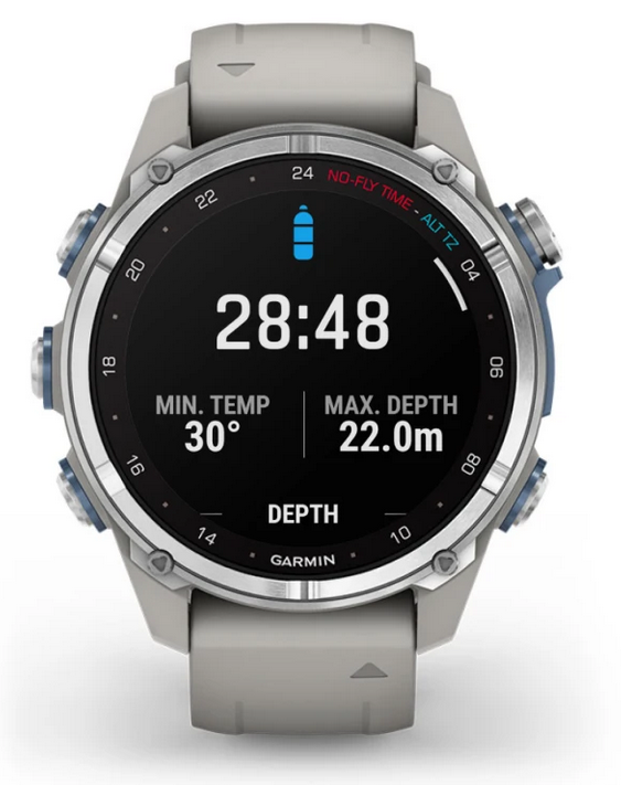 Descent™ Mk3 - 43mm  Stainless steel with fog grey silicone band - in stock now!