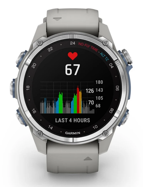 Descent™ Mk3 - 43mm  Stainless steel with fog grey silicone band - in stock now!