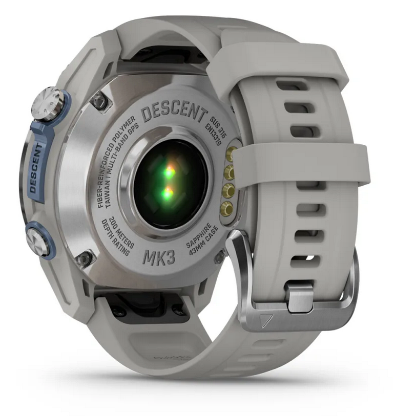 Descent™ Mk3 - 43mm  Stainless steel with fog grey silicone band - in stock now!