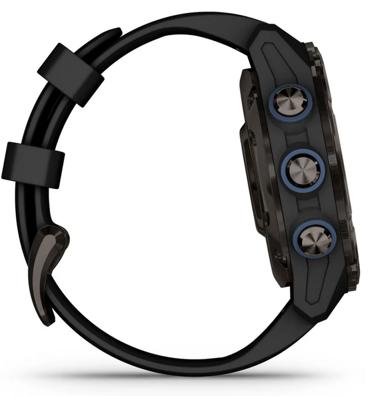Descent™ Mk3i – 43 mm, Carbon grey DLC titanium with black silicone band