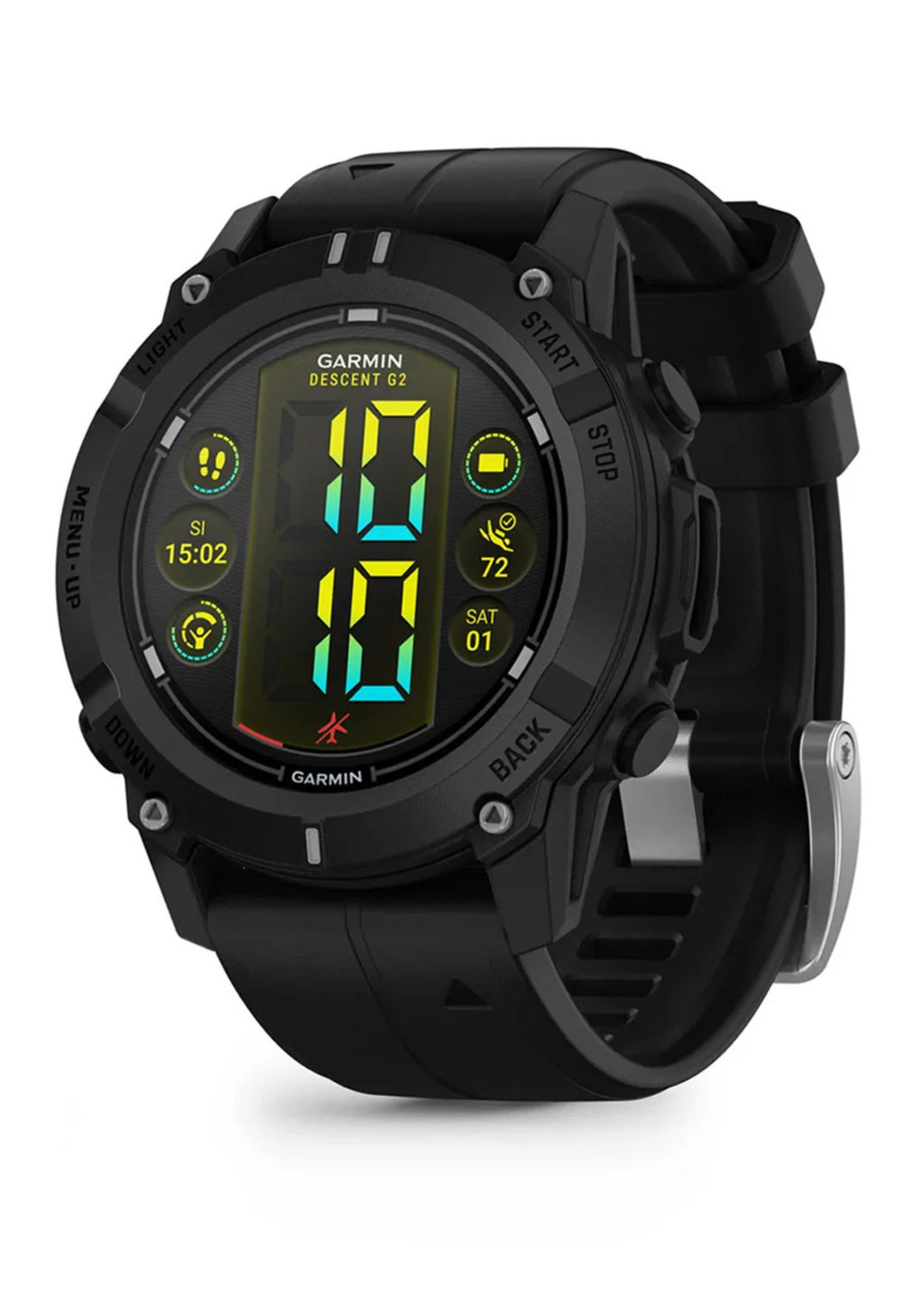 Garmin Descent™ G2 dive computer, Black with Black Band