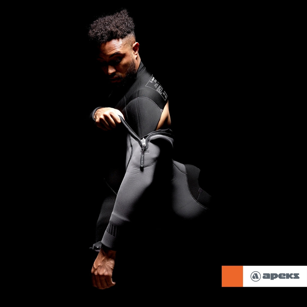 Apeks ThermiQ 8/7mm semi-dry wetsuit - mens & womens