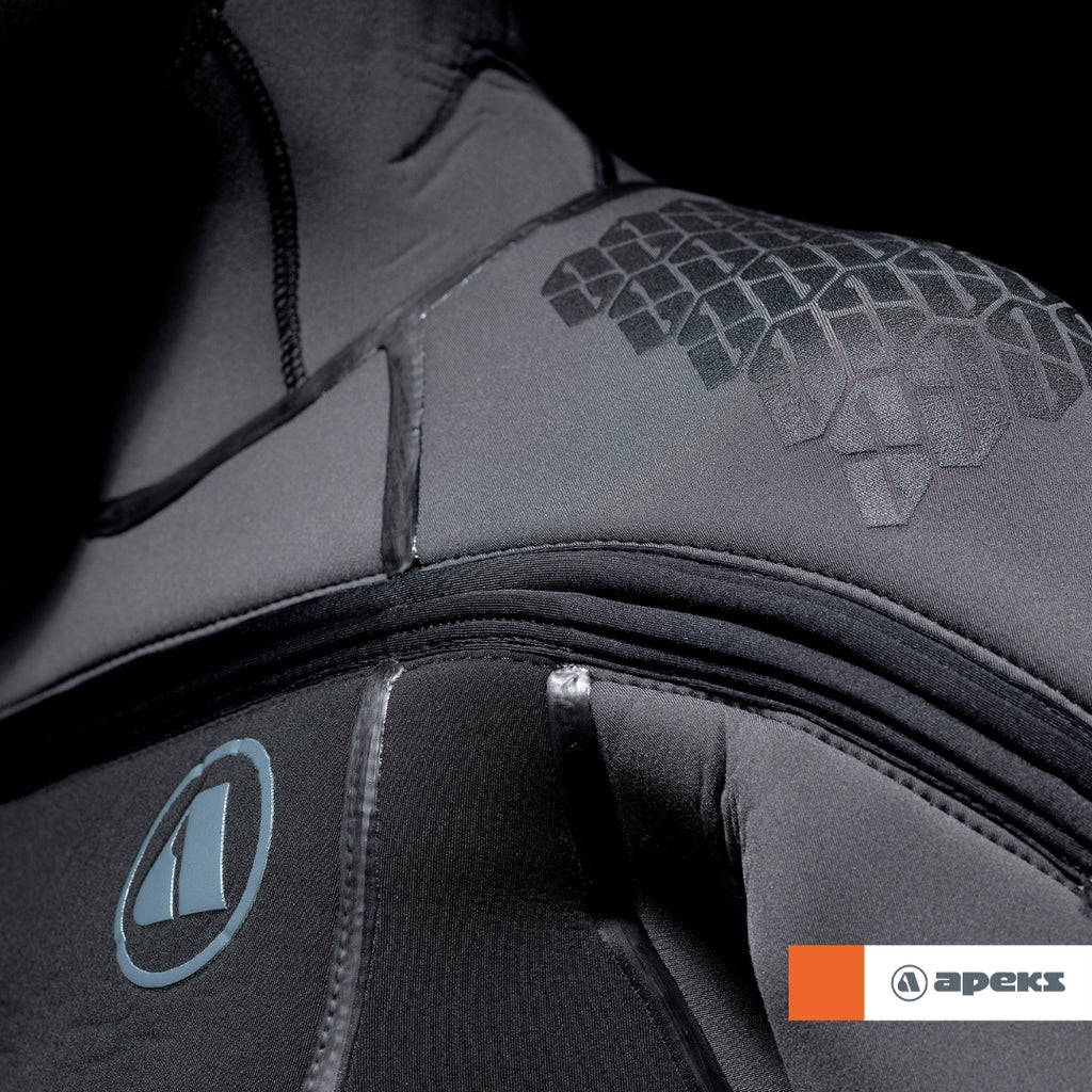 Apeks ThermiQ 8/7mm semi-dry wetsuit - mens & womens