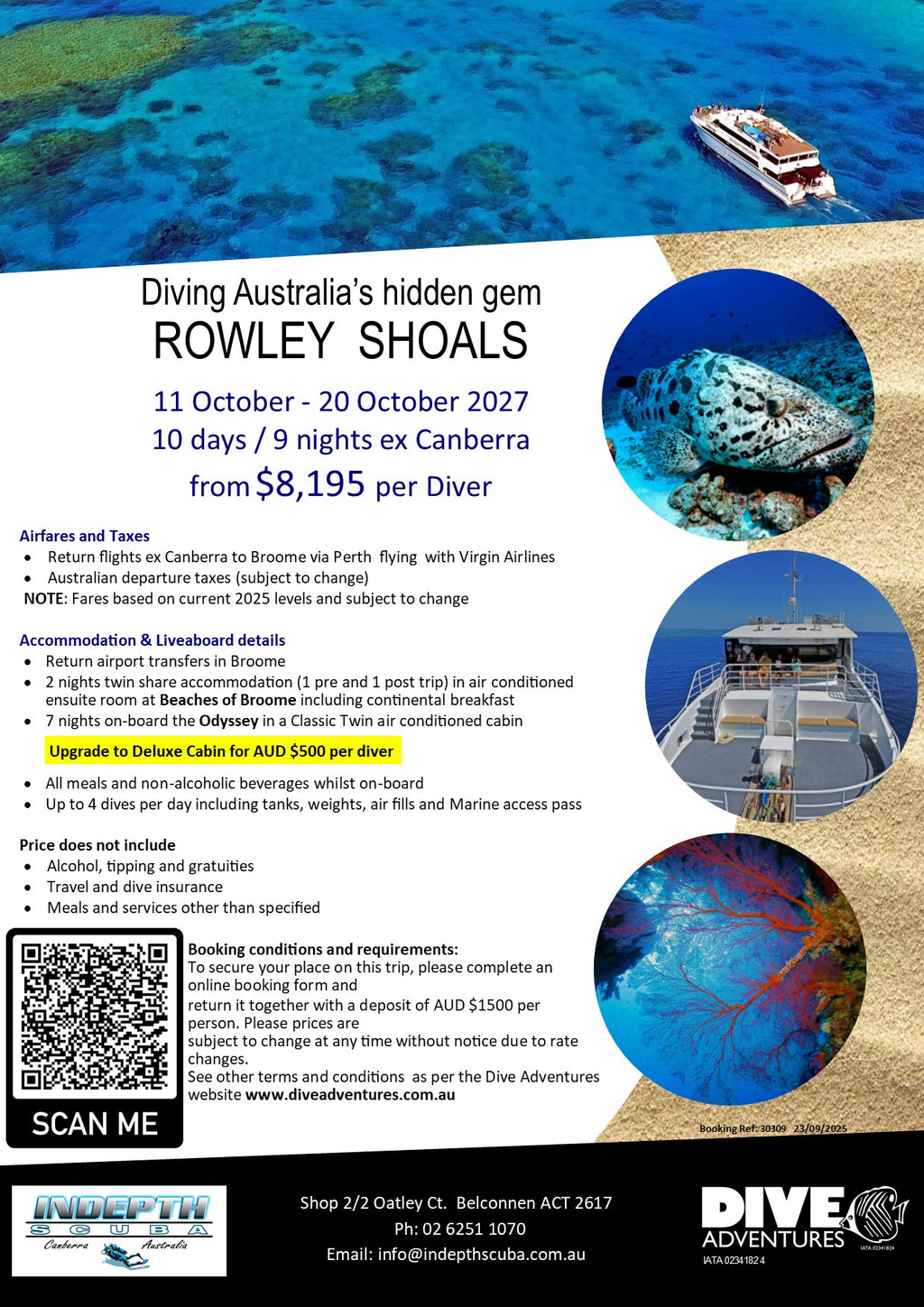 Dive Australia's hidden gem, Rowley Shoals, WA - 11th to 20th October 2027