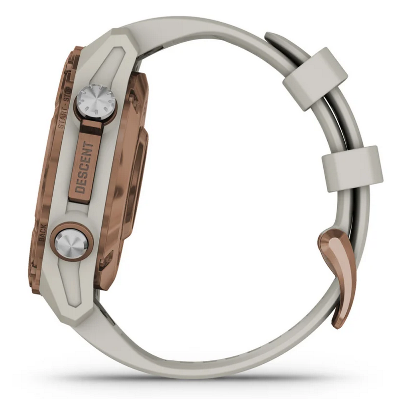 Descent™ Mk3i – 43 mm, Bronze PVD titanium with French grey silicone band