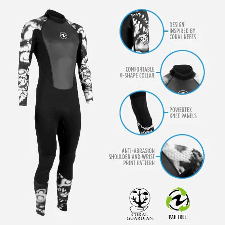 Aqualung Hydroflex Coral Guardian 3mm wetsuit - mens & womens