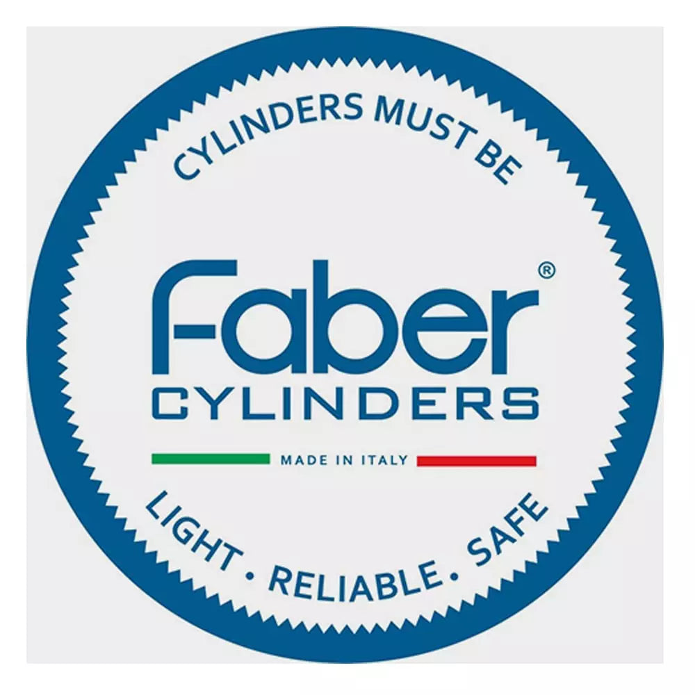 Faber 232 bar 10.5L Steel Cylinder with DIN/K Valve