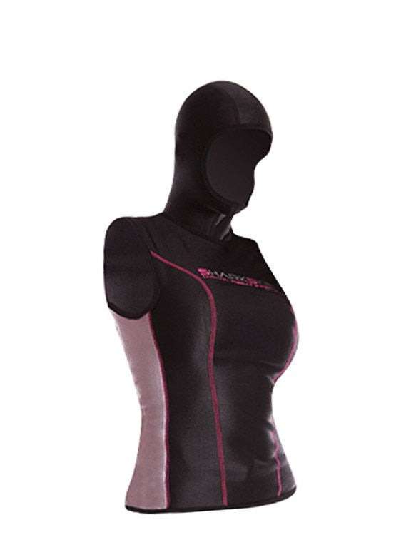 Sharkskin hooded vest - ladies sizes - SALE